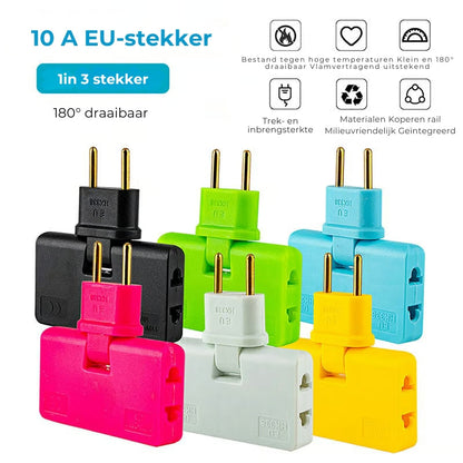 180° Ruimtebesparende Stopcontactadapter