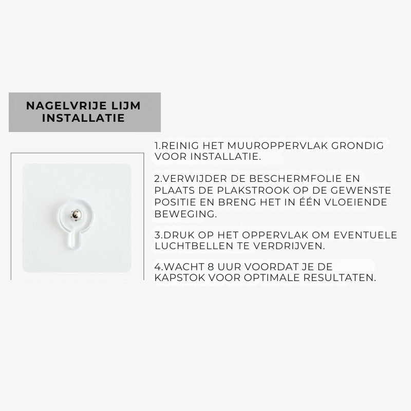 Creatieve Wandkapstok - Intrekbare Haken