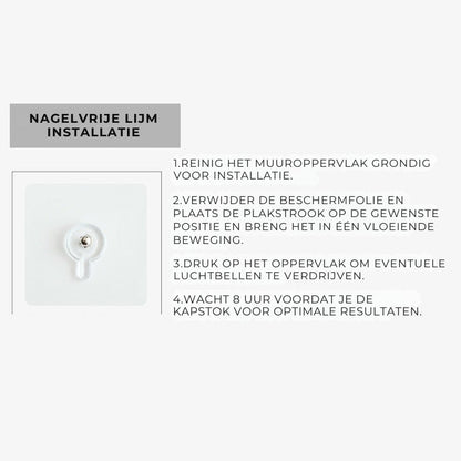 Creatieve Wandkapstok - Intrekbare Haken