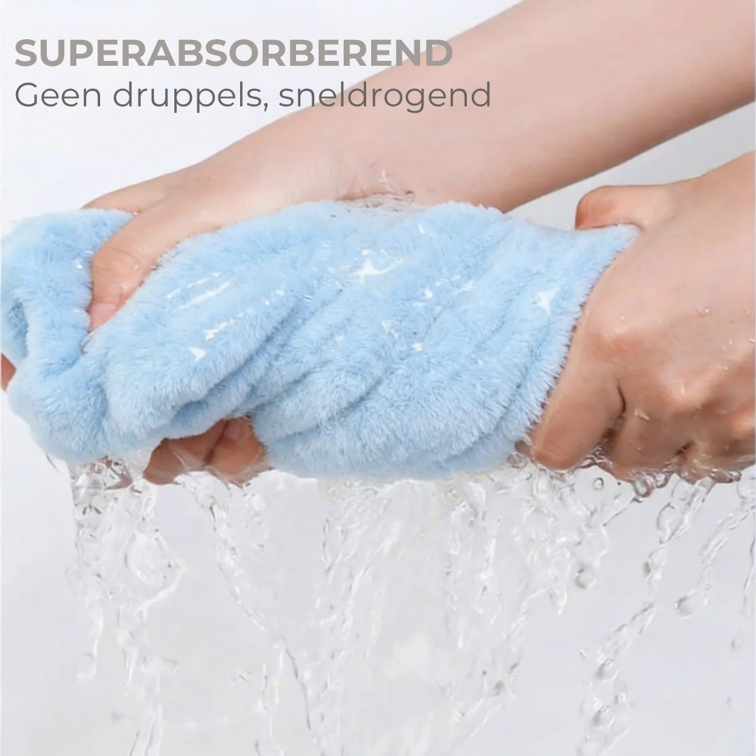 Ultrazachte absorberende haardroogdoek