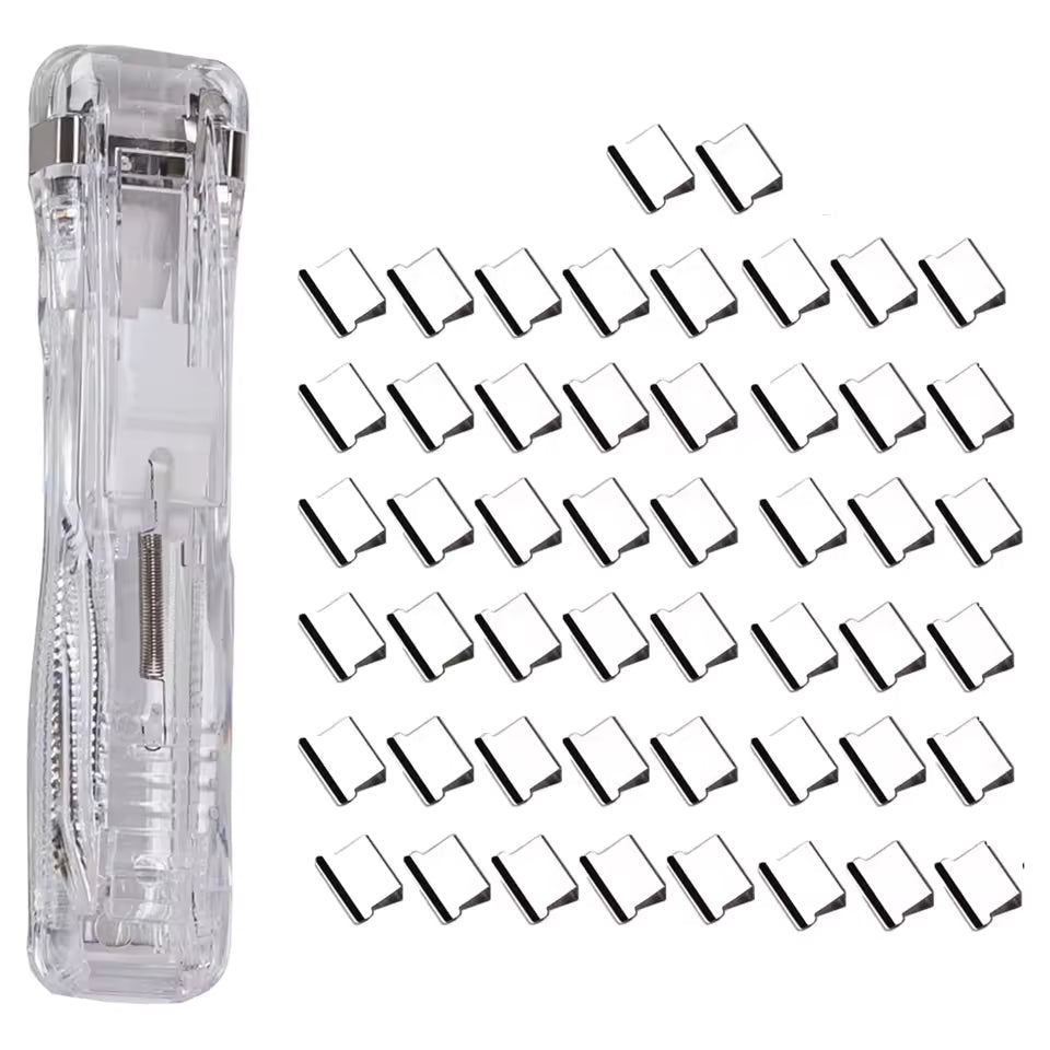 Bindclips Nietjesmachine voor Papier - Incl. 50 Bindclips