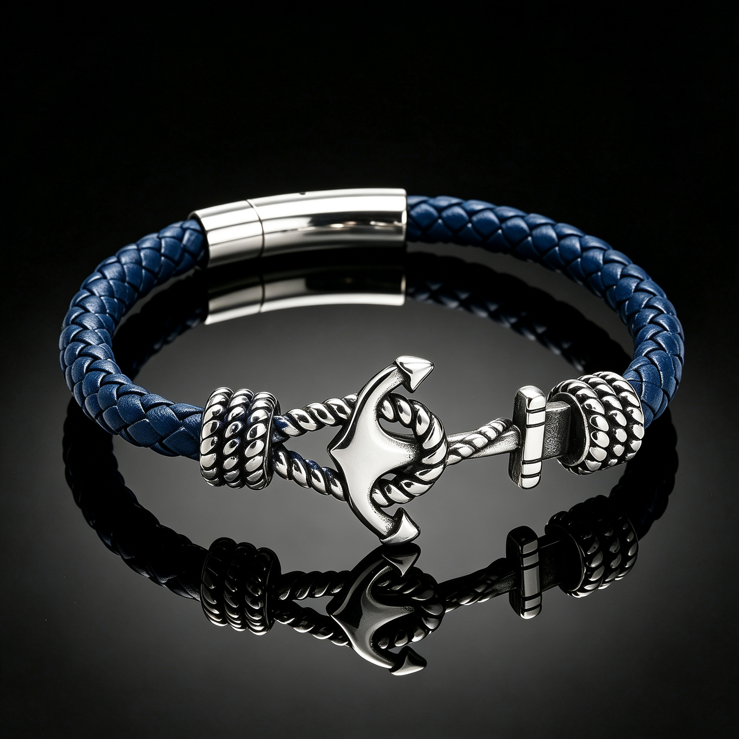 Premium Gevlochten Leren Armband voor Heren