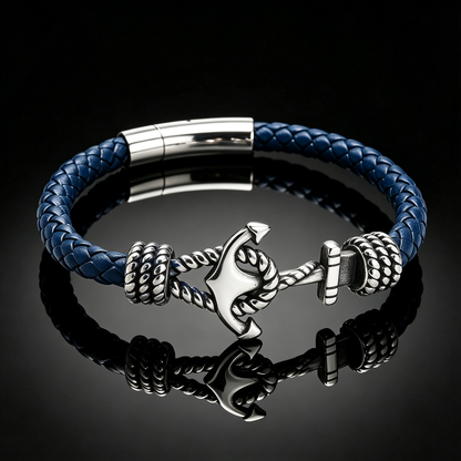 Premium Gevlochten Leren Armband voor Heren