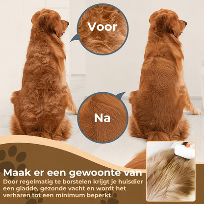 2-in-1 Zelfontklittende Kam voor Huisdieren