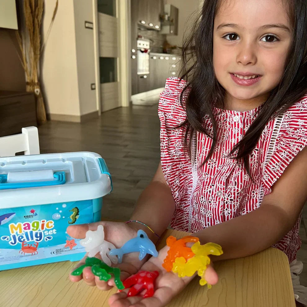 Magische gelei voor het maken van waterelfjes – 4, 8 of 12 kleuren (vanaf 2 jaar)