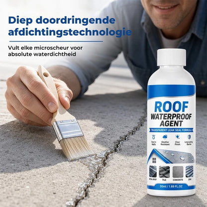 Dakafdichtingskit met Kwastje - Transparant en Waterdicht