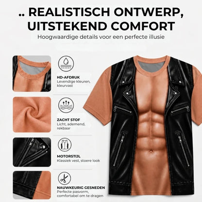 T-shirt met Spierprint