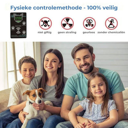 Ultrasone bescherming tegen knaagdieren (46-75 m² dekking)