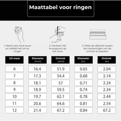 Zilveren heksenknoop ring