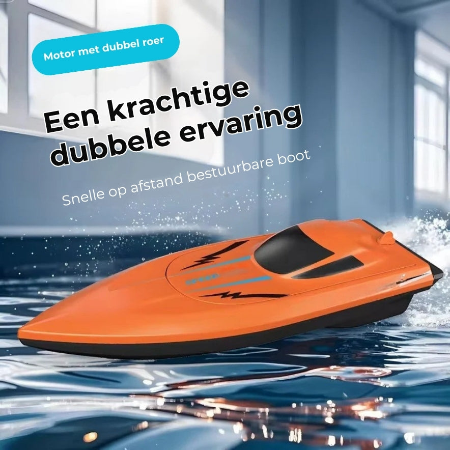 2.4G RC Speedboot met Dubbele Motor op Afstandbediening