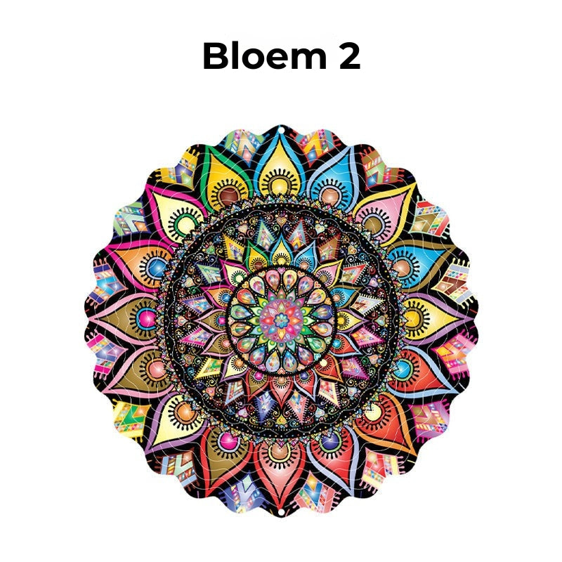 Hangende Windvanger Mandala-3D-effect