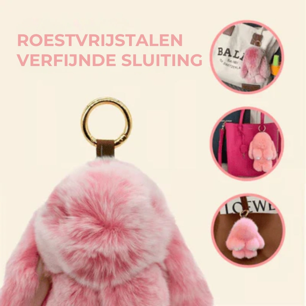 Handgemaakte zachte Bunny PomPom-hangers