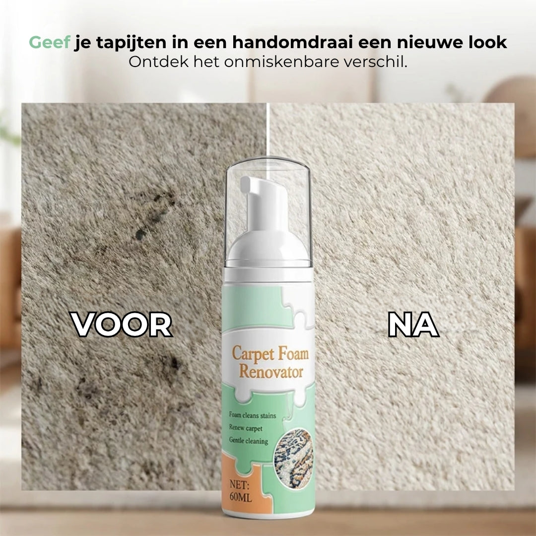 Waterloze Tapijtreiniger met Microschuimtechnologie