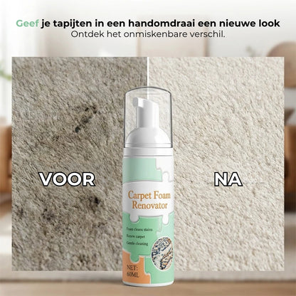 Waterloze Tapijtreiniger met Microschuimtechnologie