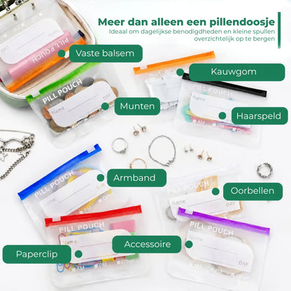 Set Waterdichte Pillenzakjes