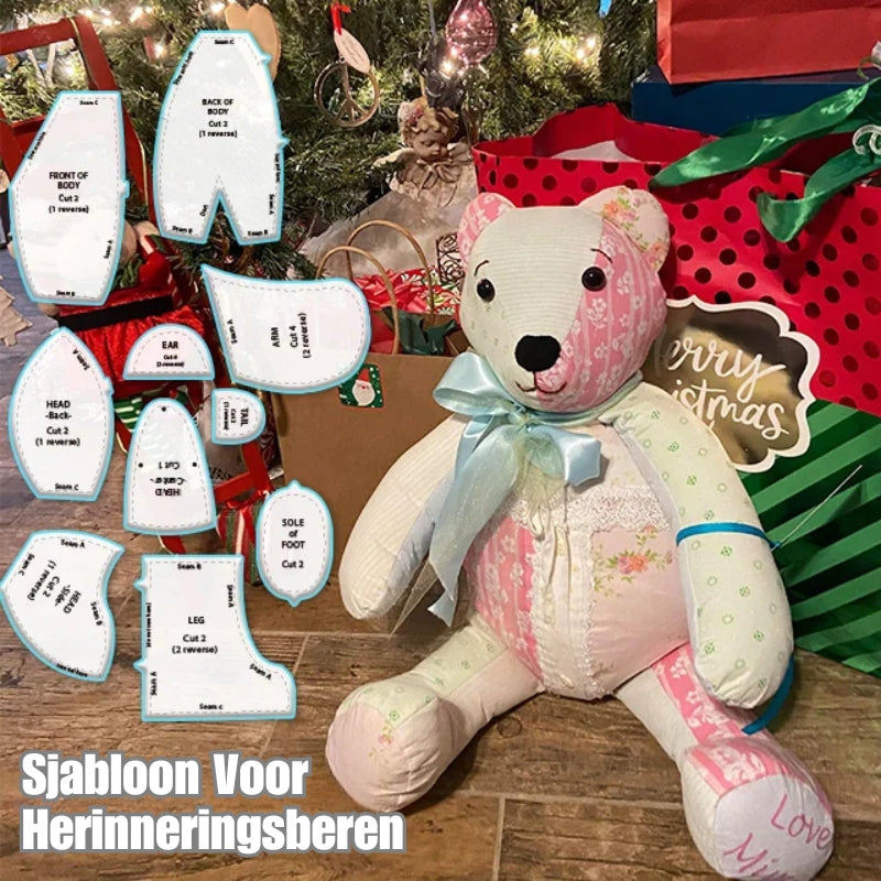 Herinneringsbeer DIY-set (10 stuks) - met instructies