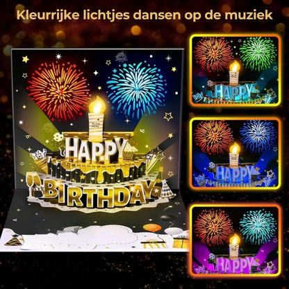 3D Verjaardagskaart met Muziek