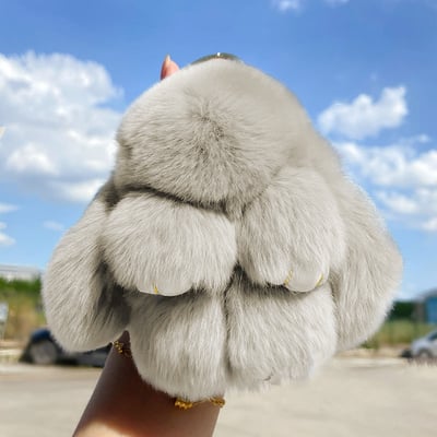 Handgemaakte zachte Bunny PomPom-hangers