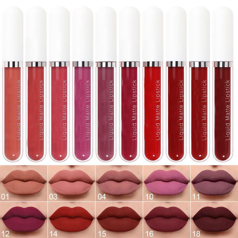 Set van 10 iconische lippenstiften