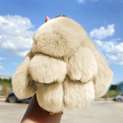 Handgemaakte zachte Bunny PomPom-hangers
