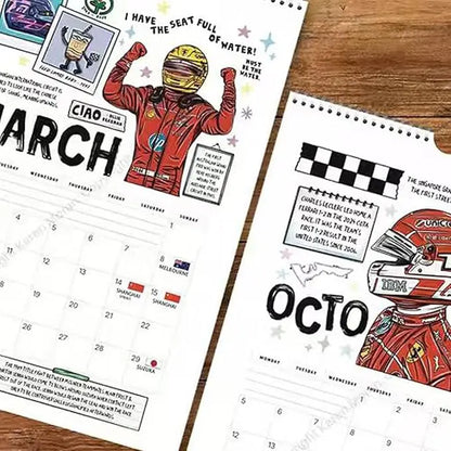 F1 Scrapbook Kalender 2026 – Wandkalender voor Formule 1-fans