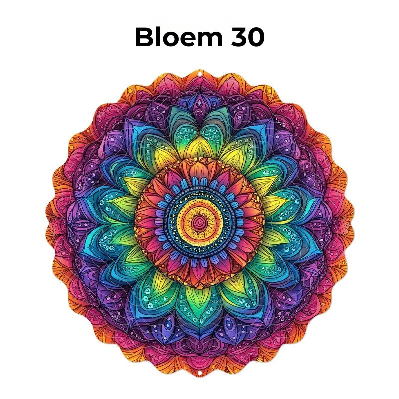 Hangende Windvanger Mandala-3D-effect