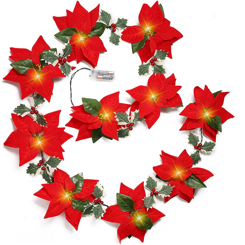 LED Kerst Bloemenslinger