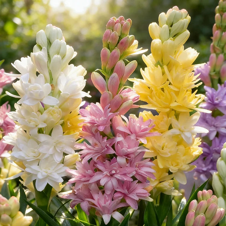 Dubbele Tuberoos Bollen (6 stuks) – Geurende Bloembollen (Polianthes tuberosa)