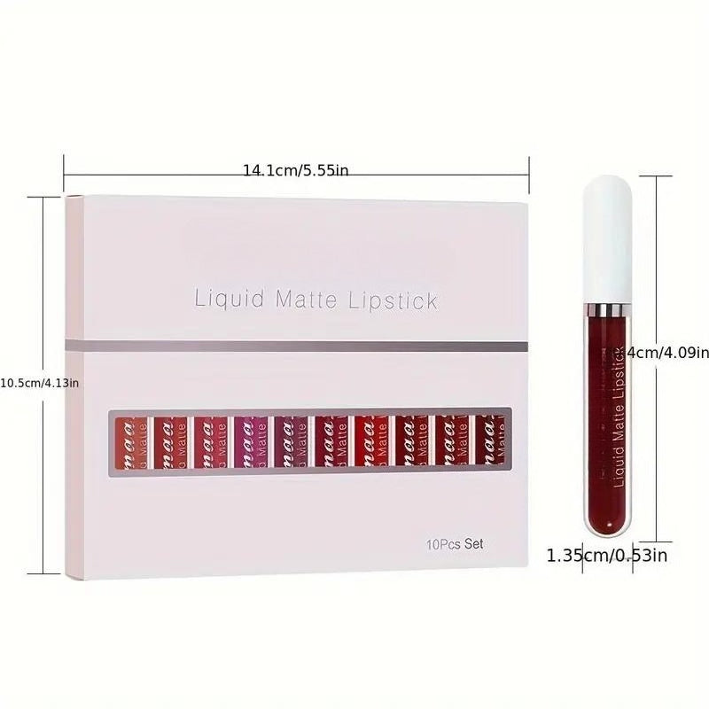 Set van 10 iconische lippenstiften