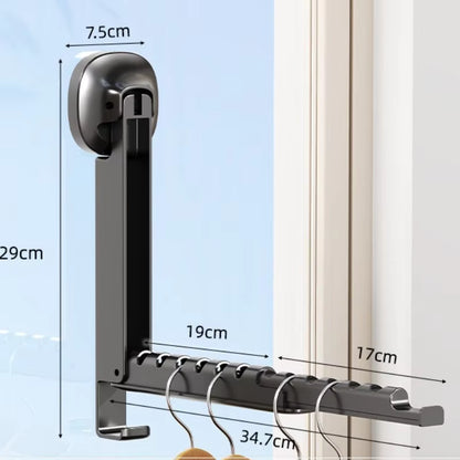 360° Roterend Opvouwbaar Droogrek met Zuignap