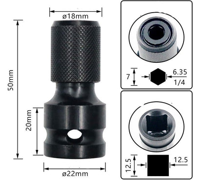 Snelwisselende Dopsleuteladapter