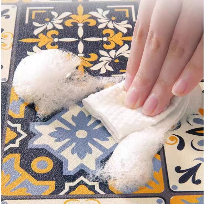 Retro Sneldrogende Waterafvoerende Mat Voor Keuken- En Barwerkbladen