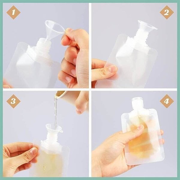 Herbruikbare Cosmetische Reiszakjes - 10 Stuks