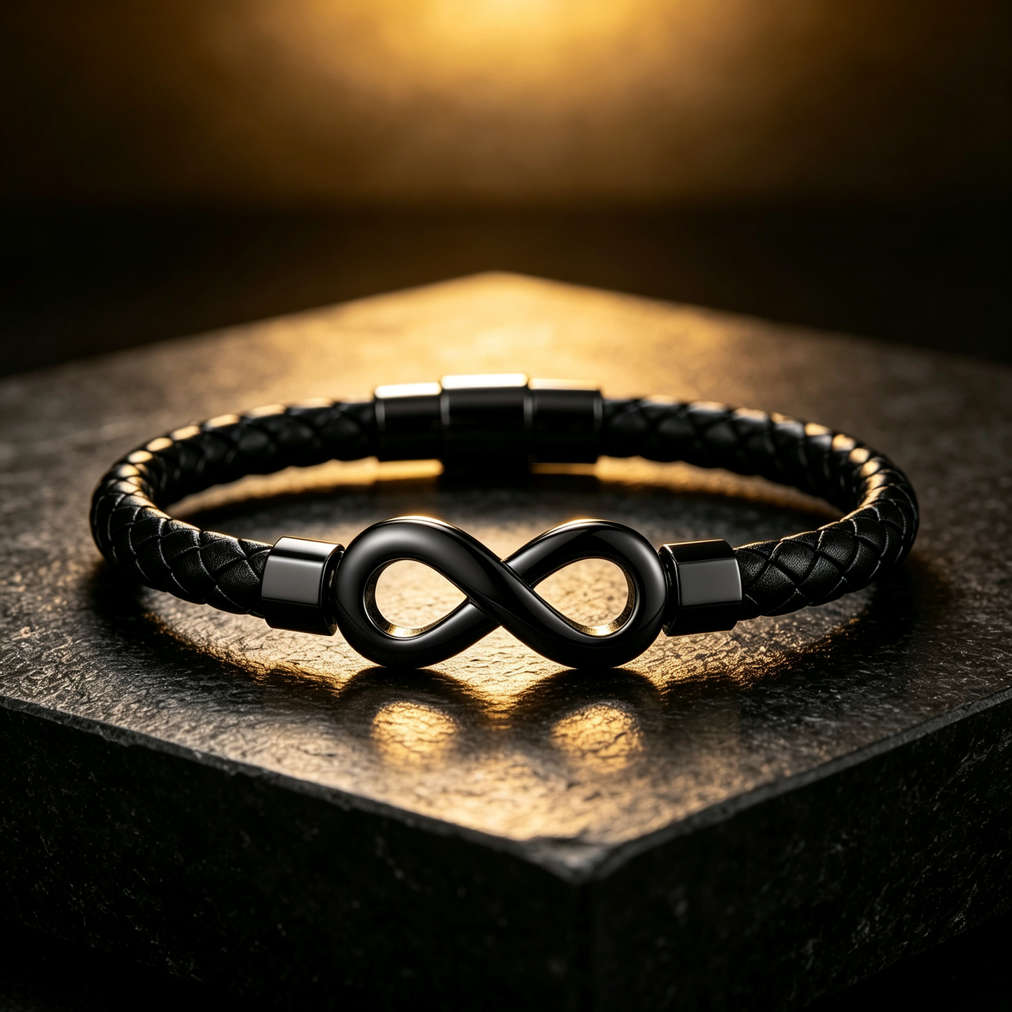 Premium Gevlochten Leren Armband voor Heren