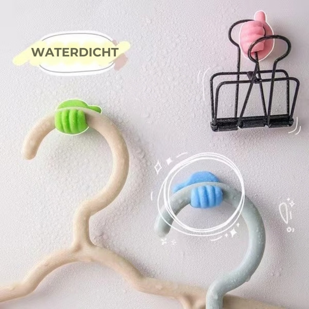 Creatieve Duim-Omhoog Wandhaken - 10 Stuks