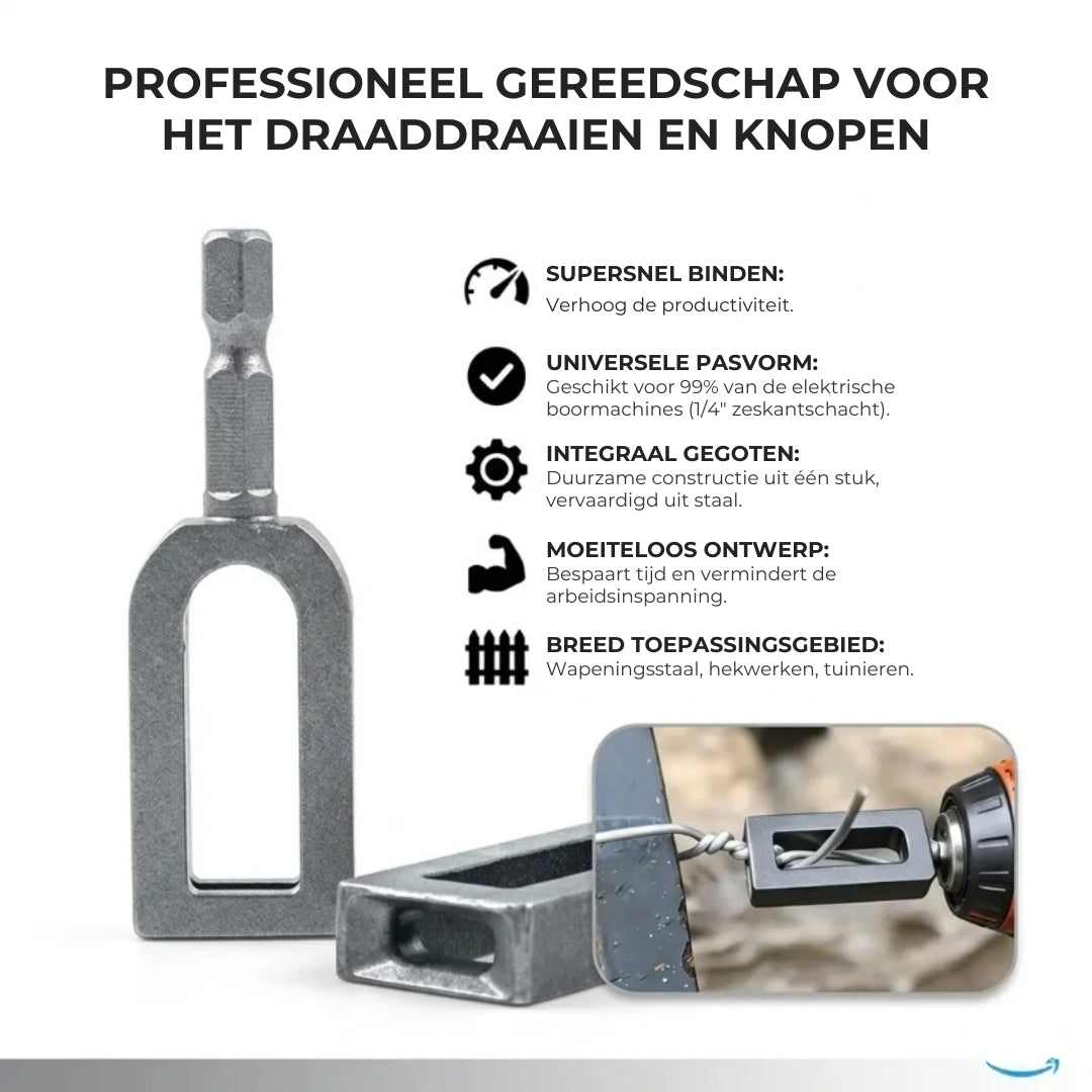 Draaddraaier Opzetstuk voor Boormachine | Snel & Efficiënt Draden Draaien