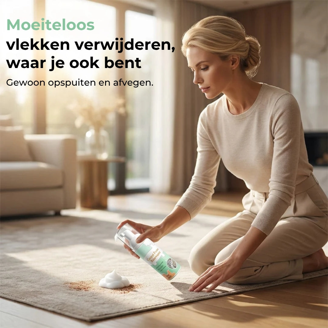 Waterloze Tapijtreiniger met Microschuimtechnologie
