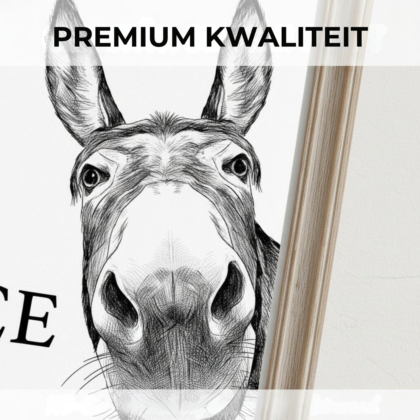 Grappig "Nice Ass" Ezelportret