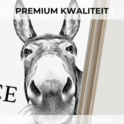 Grappig "Nice Ass" Ezelportret