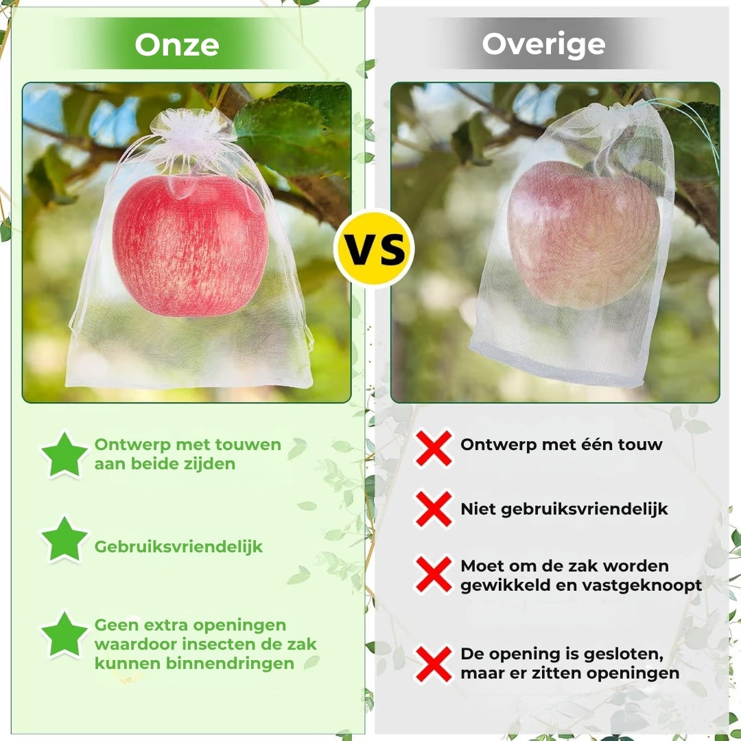 Groenten en Fruit Beschermzakjes - 50 Stuks