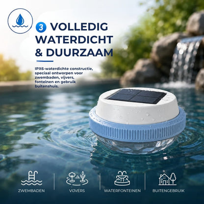Drijvende RGB Zwembadlamp op Zonne-energie