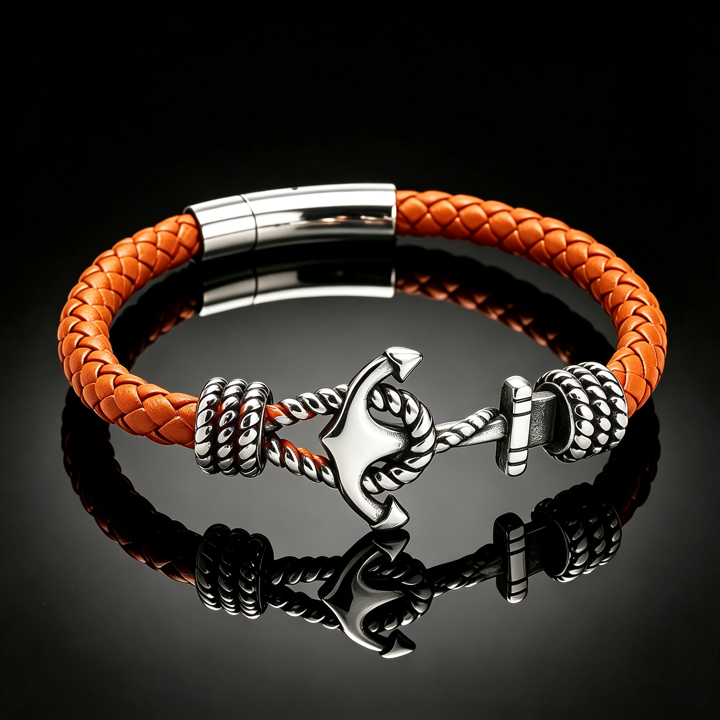 Premium Gevlochten Leren Armband voor Heren
