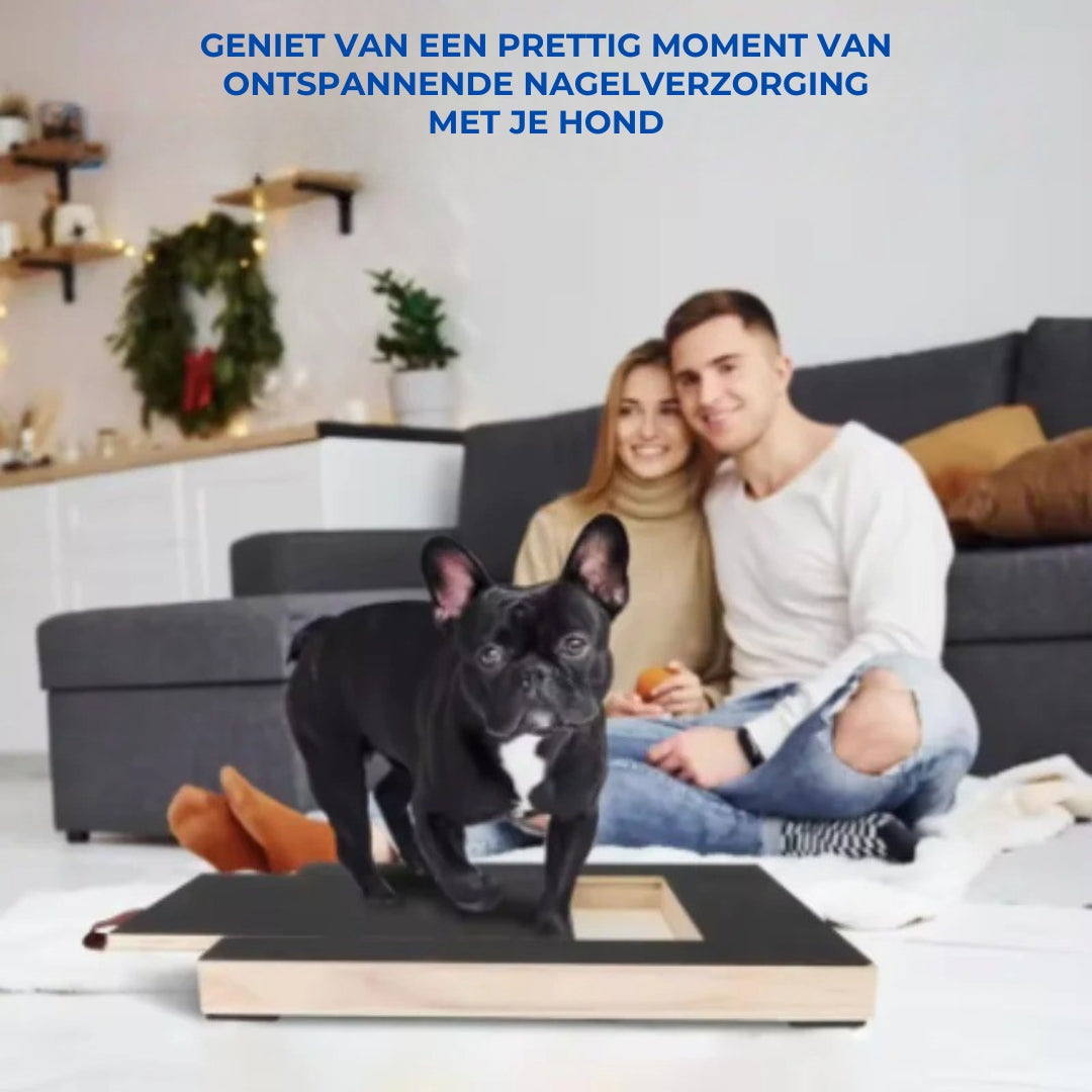 Houten Krab- en Nagelverzorgingsbord voor Honden