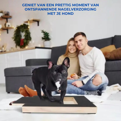 Houten Krab- en Nagelverzorgingsbord voor Honden