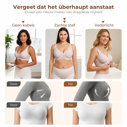 Naadloze Jelly Push-Up Beha zonder Beugels