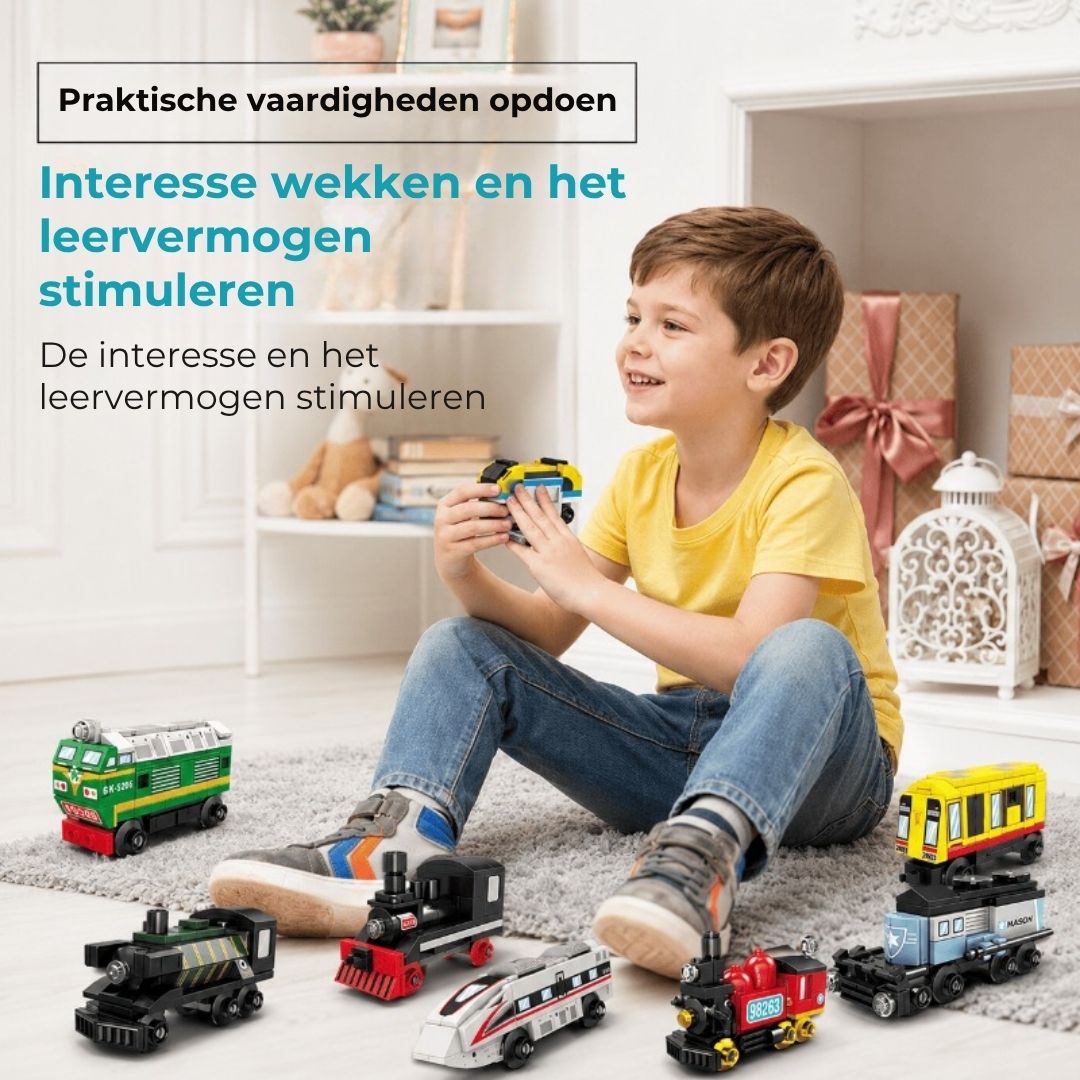 8-in-1 Trein Bouwset