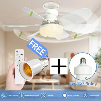 40W LED-plafondventilator met verlichting – 52 cm, ultrastil met afstandsbediening