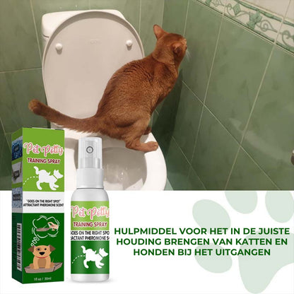 Huisdieren zindelijkheidsspray