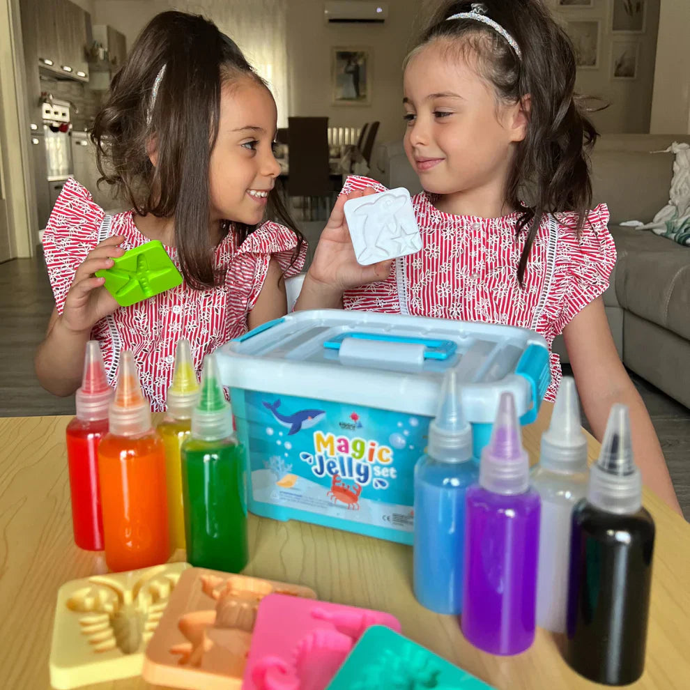 Magische gelei voor het maken van waterelfjes – 4, 8 of 12 kleuren (vanaf 2 jaar)
