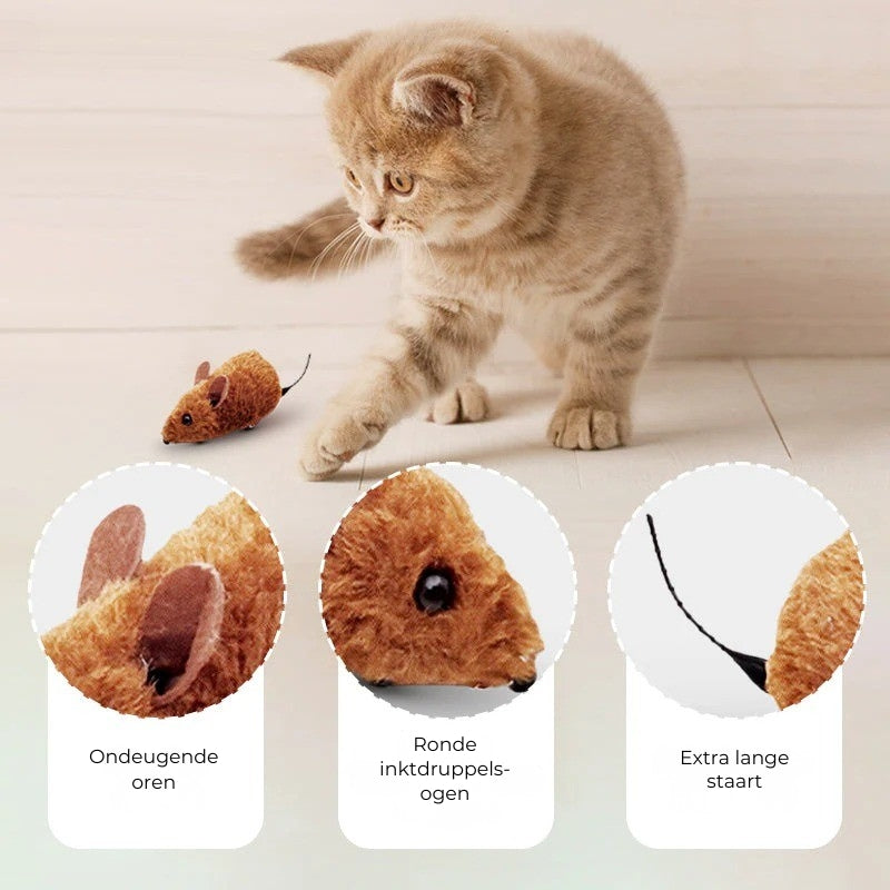 🐭 Interactief, bewegend muisspeeltuig voor katten